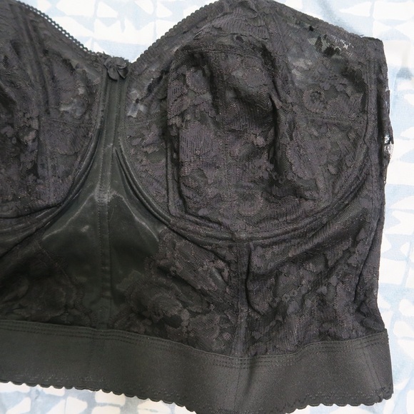 Goddess Black Lace Corset Top Strapless Bustier - Picture 4 of 13